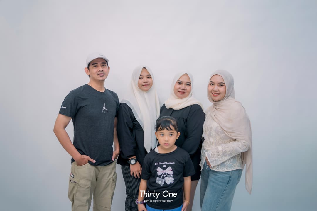 Sophisticated family portrait